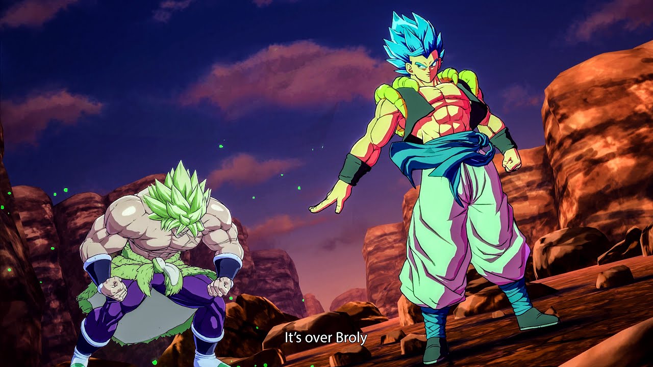 GOGETA BLUE FAIL TO KILL BROLY DRAMATIC FINISH! DRAGON BALL FighterZ DLC BROLY All Abilities & Forms