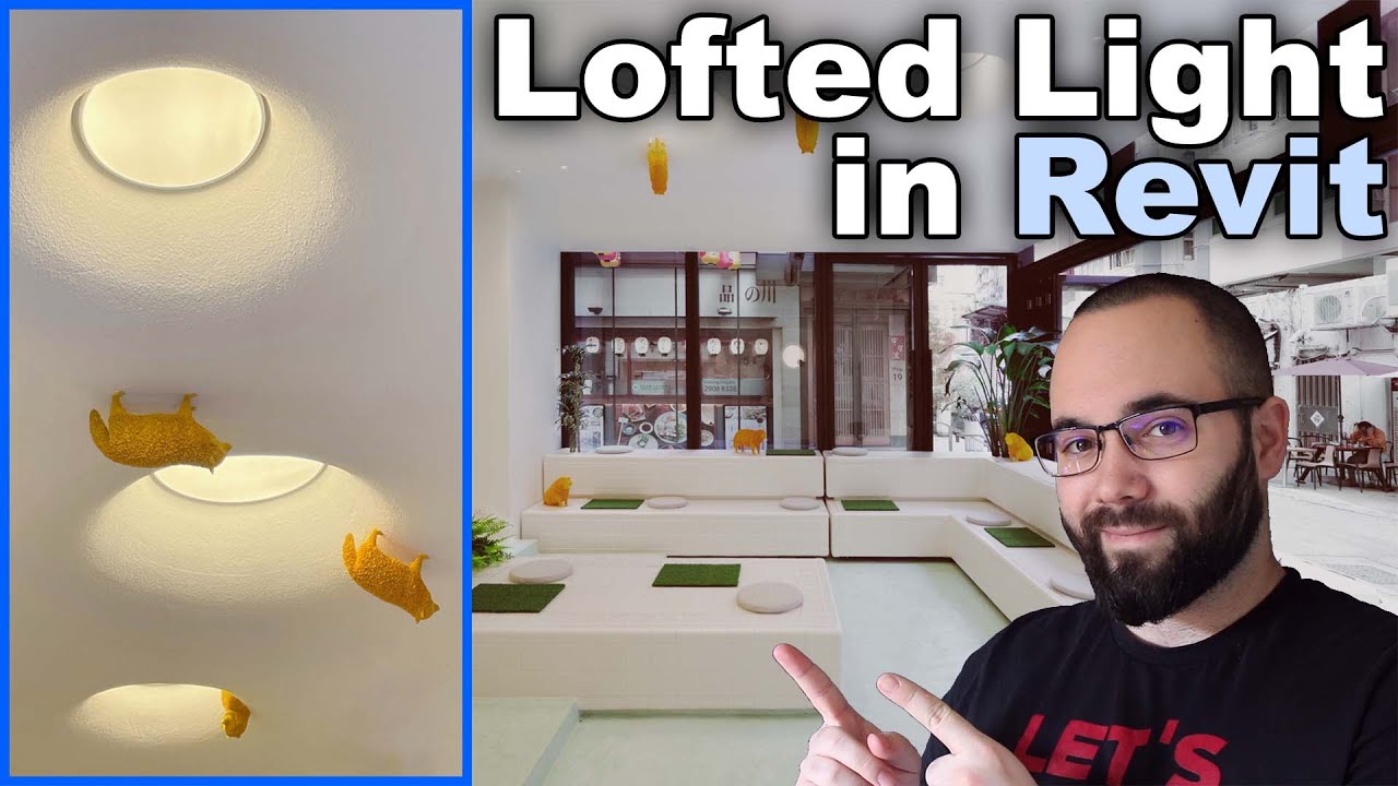 Lofted Ceiling Light in Revit Tutorial