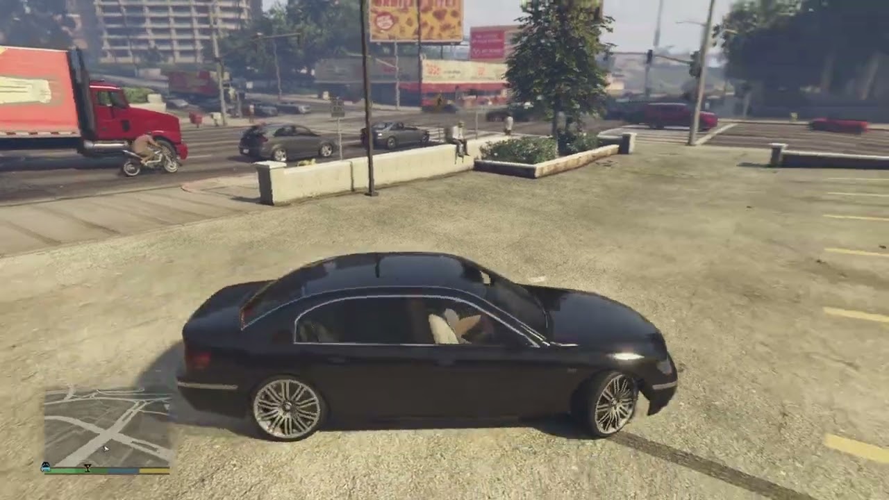 GRAND THEFT AUTO STORY MODE AND DRIVING IN THE CAR IN THE DAYTIME 