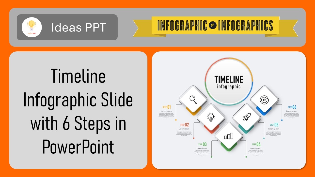 Timeline Infographic Slide with 6 Steps in PowerPoint
