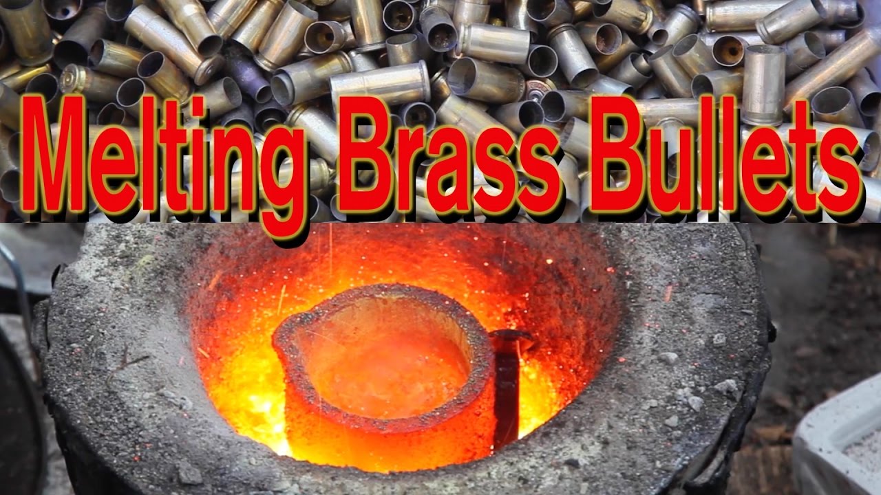 Melting Brass in Charcoal Foundry Furnace Bullet Shells Casings 5lb Ingot Aluminum Casting Forge Pt5