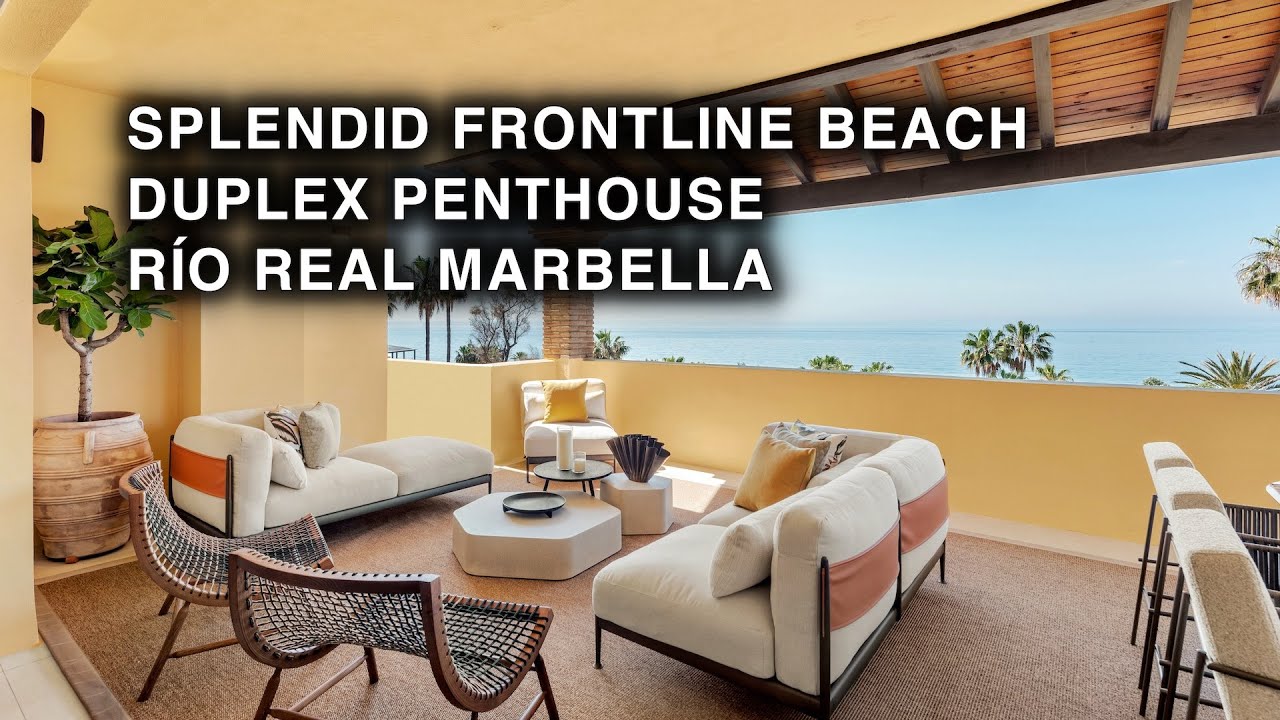 R&iacute;o Real - Marbella - Frontline luxury duplex penthouse  - Solobanus Marbella Properties