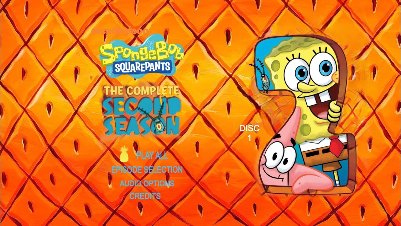 SpongeBob SquarePants: The Complete 2nd Season (Disc 1) DVD Walkthrough (2012 Rerelease) 