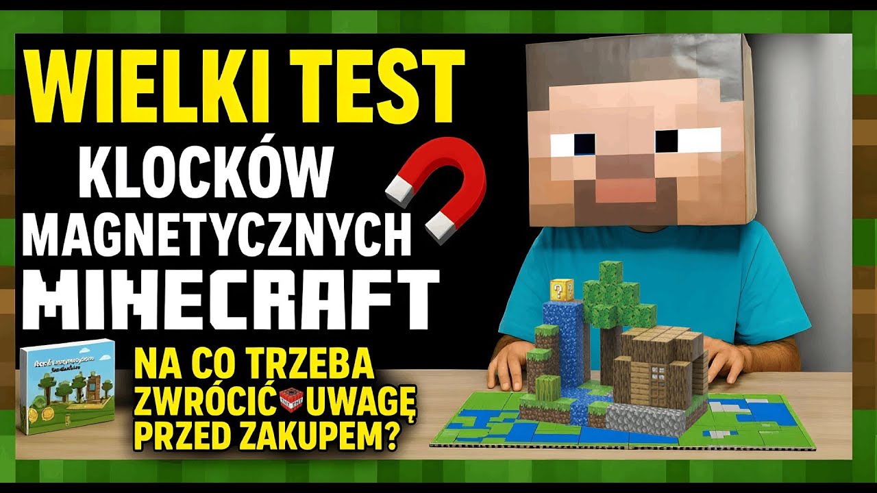 Wielki TEST Klocków Magnetycznych Minecraft 🧲 Na co TRZEBA ⚠️ zwrócić uwagę przed zakupem?