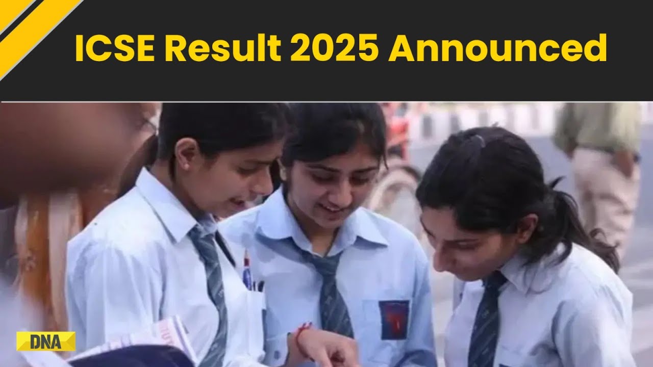 ICSE Result 2025: ICSE Board Releases Class 10 & 12 Results, Now Students Can Check Result Through..