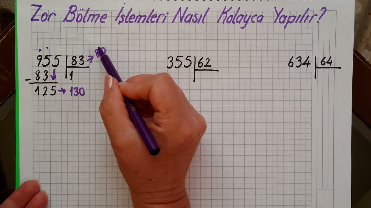 4. SINIF / ÜÇ  BASAMAKLI  SAYILARLA BÖLME(YENI)