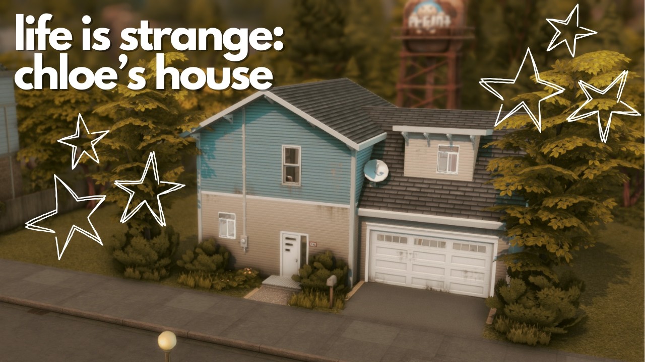Life Is Strange - Chloe's House || Sims 4 Speed Build || CC