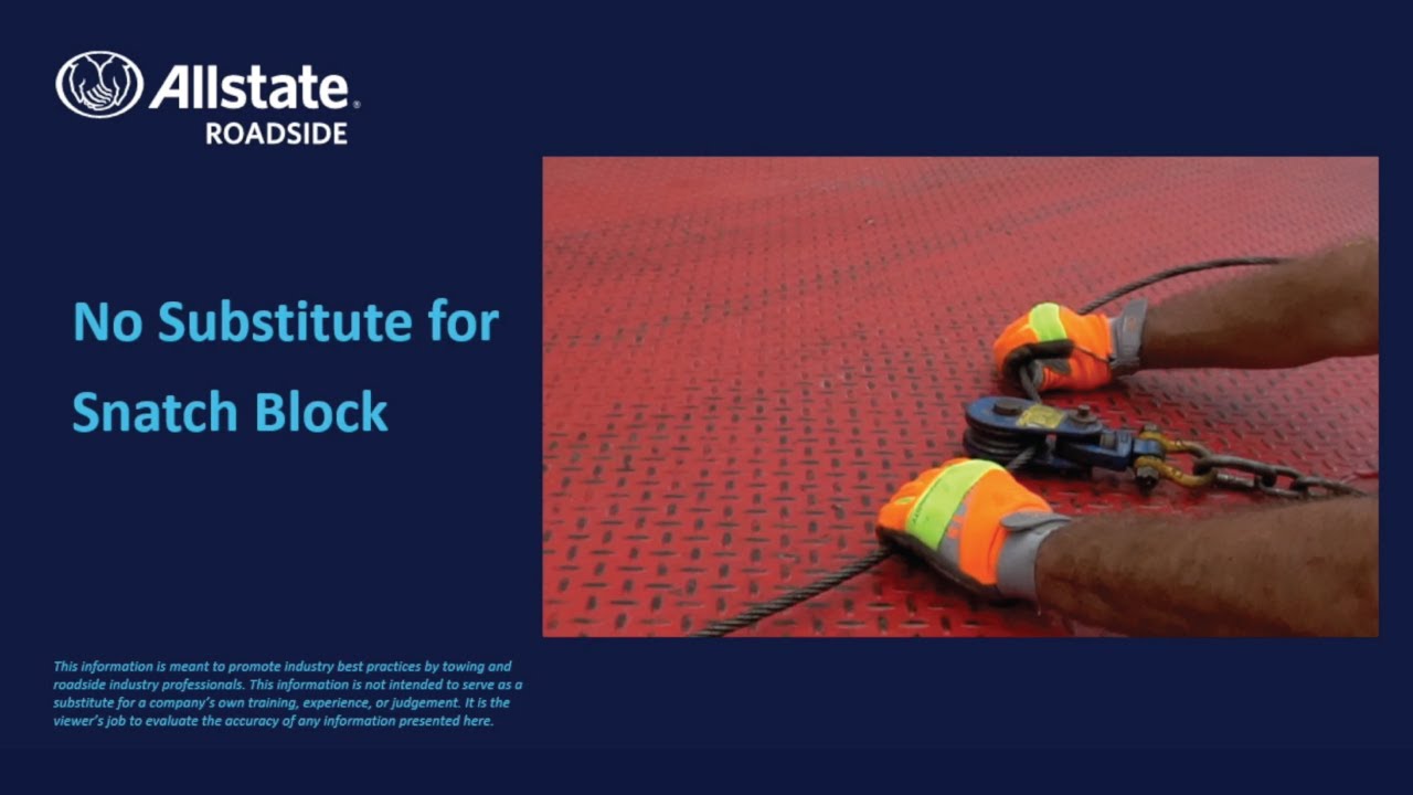 Allstate Roadside: Why a Snatch Block is Essential