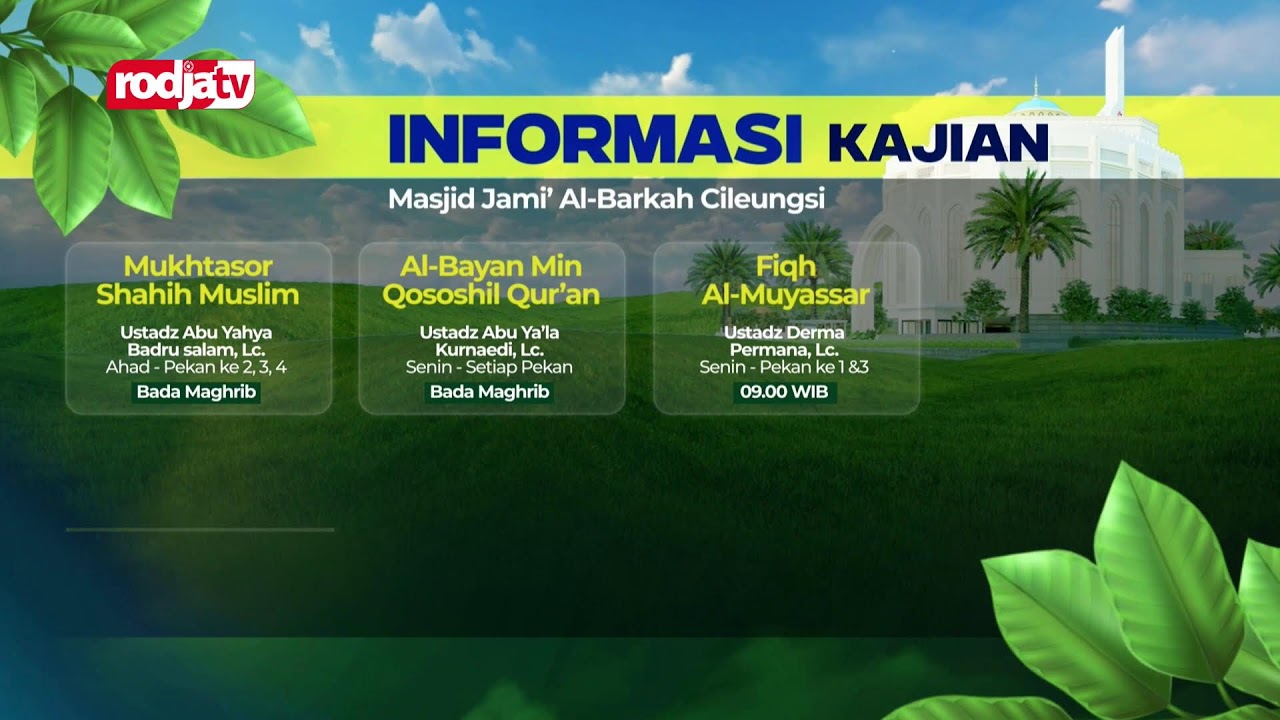 [LIVE] Ustadz Mahfudz Umri, Lc | Prinsip Dasar Islam