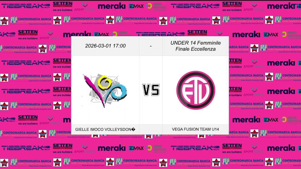 U14 Finale Provinciale: FTV Team 2016 Vs Volley Pool Piave S.Dona - 01/03/2026