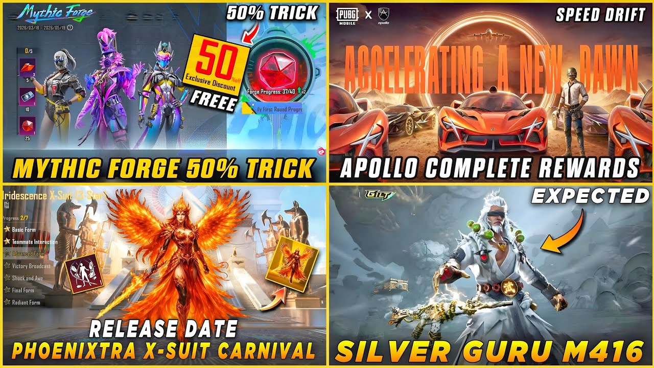 🔴 Mythic Forge 50% Discount Trick | Apollo Supercar Complete Reward | New Xsuit Confirm Release Date