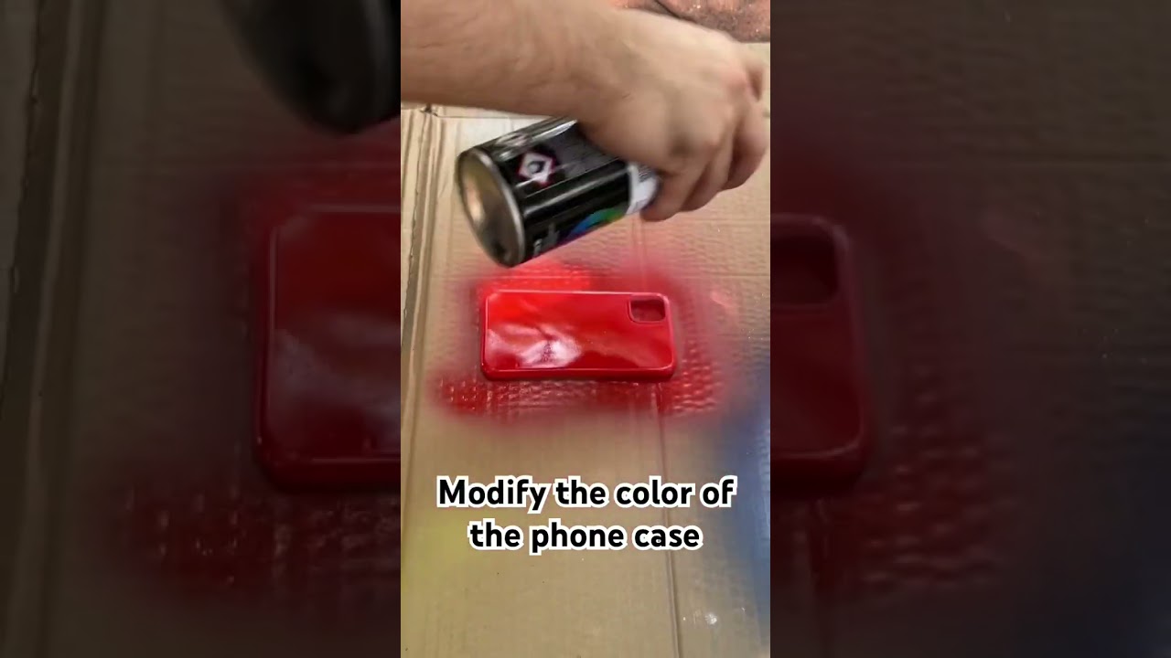 #spraypaint modify the color of phone cases