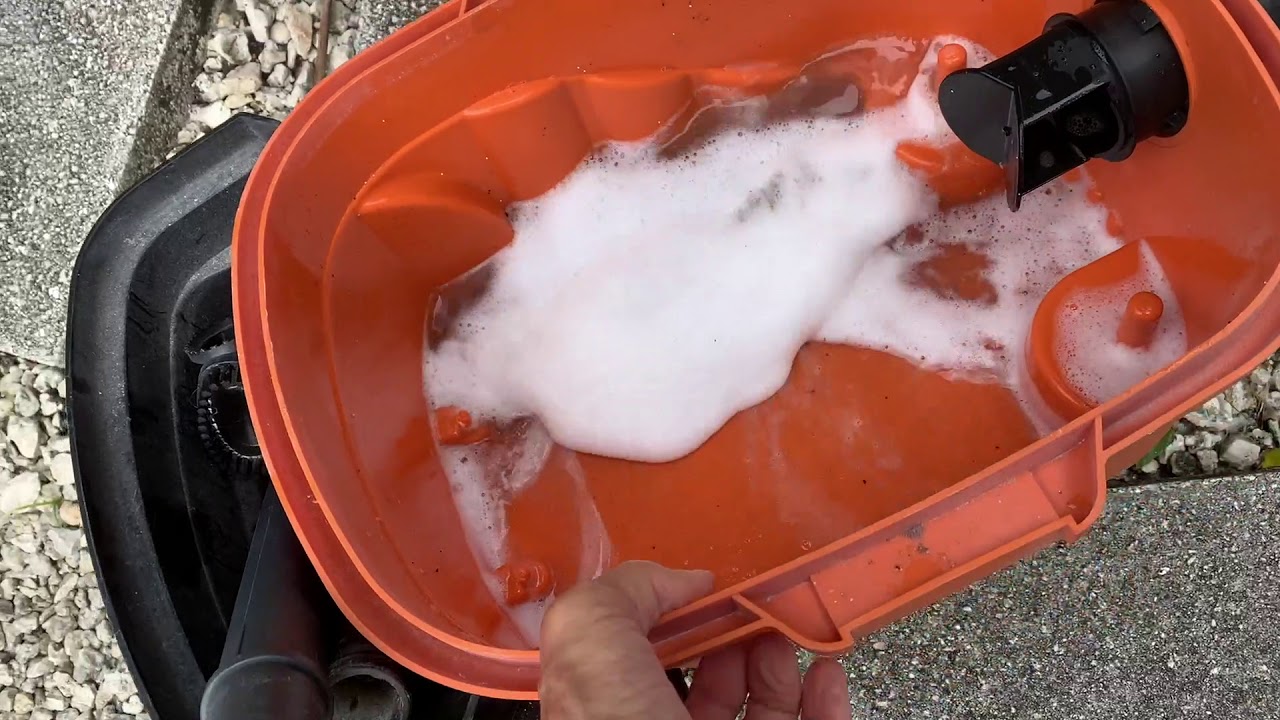 How to vacuum up water with a  Ridgid shop vac