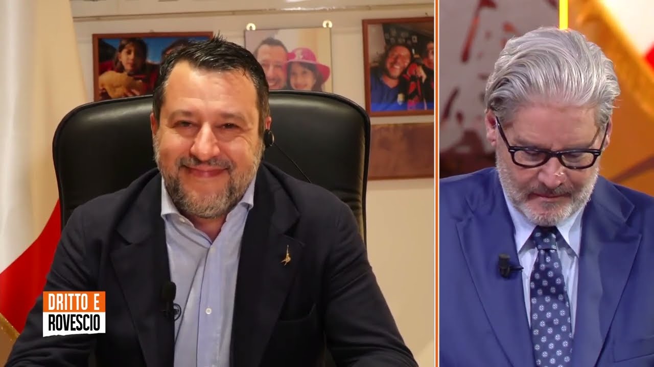 MATTEO SALVINI A DRITTO E ROVESCIO (RETE 4, 27.06.2024)