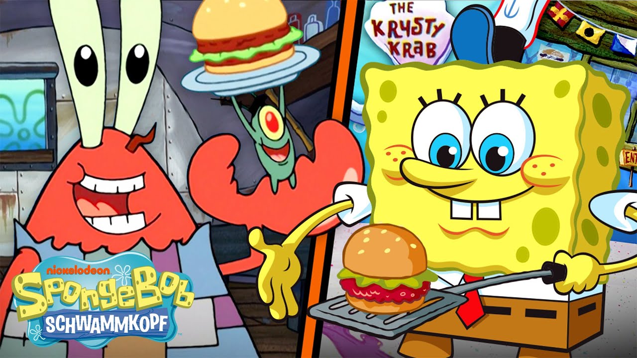 SpongeBob | Die komplette Krabbenburger-Chronik 🍔 Vom Geheimrezept bis zum Ruhm | Schwammkopf