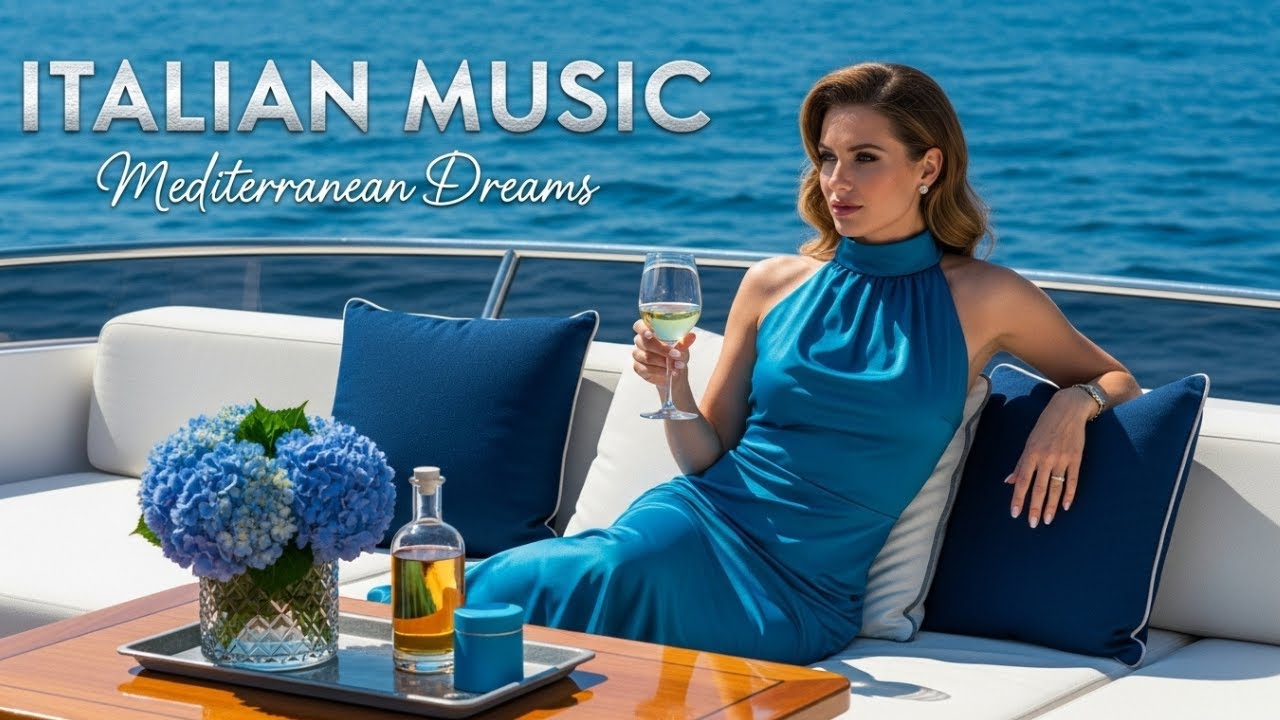 Romantic Italy Views 🎶 Mediterranean Instrumental Music for Relaxing Moments | 4K