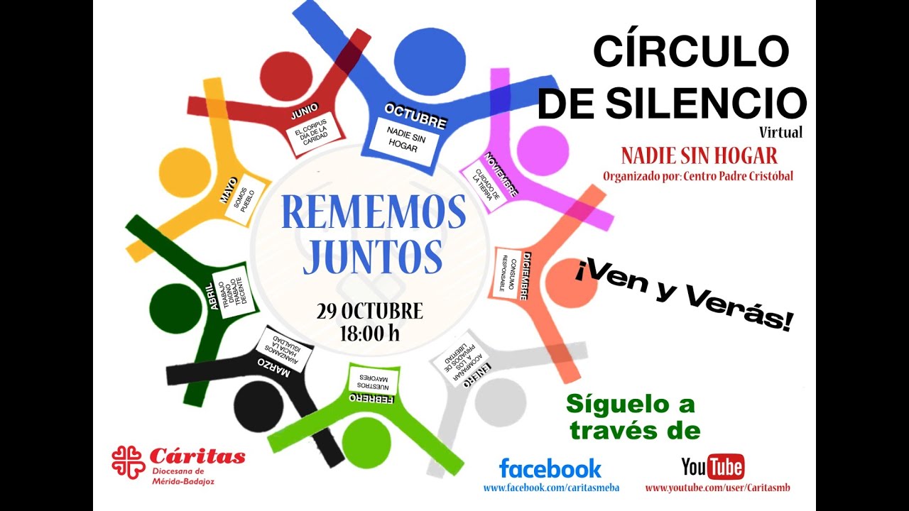 Cáritas Diocesana Mérida-Badajoz | Círculo de Silencio virtual - Nadie Sin Hogar 2020