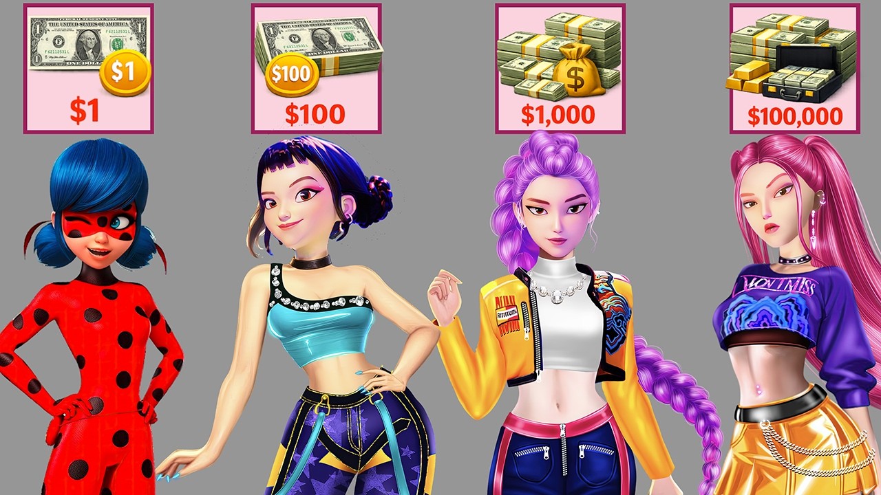 Epic Glow Up! $1 vs $100 000 Fashion Transformation | Rumi, Mira, Zoey & Ladybug