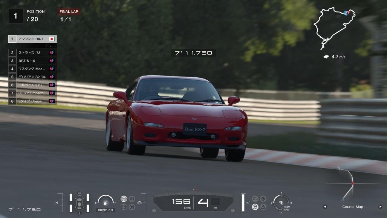 PS5【GT7】MAZDA εfini RX-7 Type R (FD) '91:1250kg:Nürburgring:GT Sophy: #GT7 #PS5