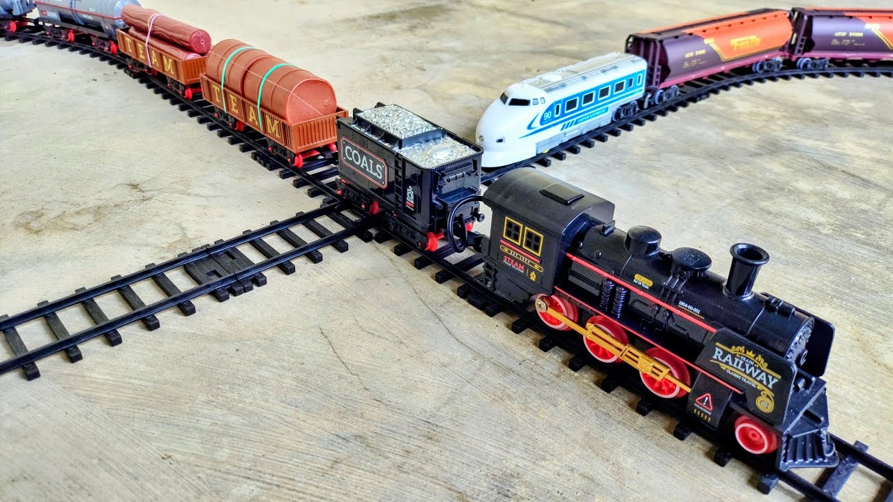 ASMR British Railway Locomotives / Fast Trains Carrying Industrial Carriages