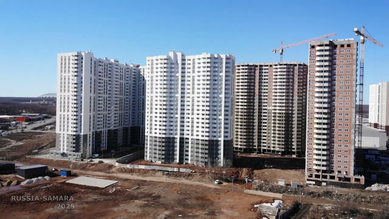 Строительство ЖК Московский / Кировский район / город Самара / house construction / Russia