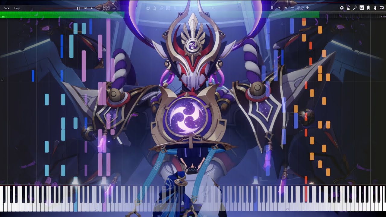 Genshin Impact - Rhapsodia Roscida & Polumnia Omnia (Piano Duo Synthesia)