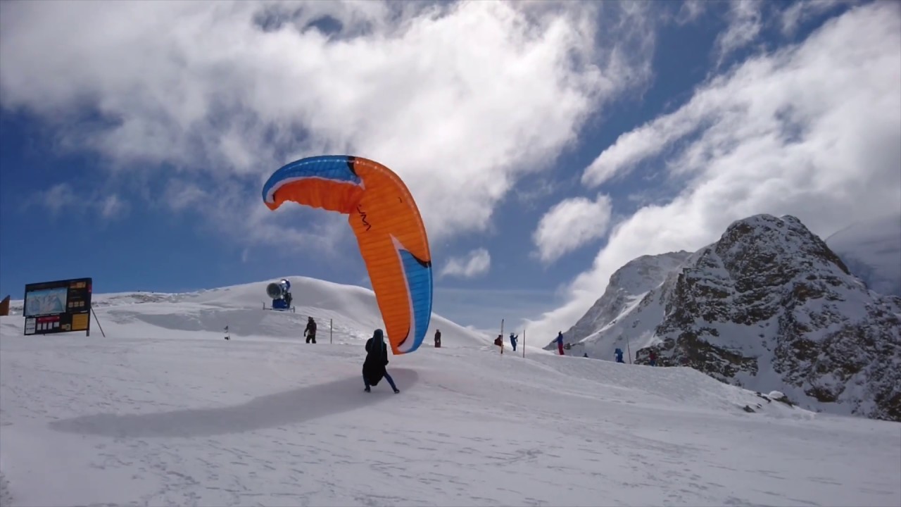 Träume aus Schnee und Eis!!! Paragliding Diavolezza - Toplanding/Launch