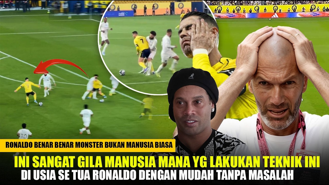 Zidane & Dinho Ampe Pegang Kepala..!! Shock Berat Lihat Skill Memutar Ronaldo Begitu Sempurna