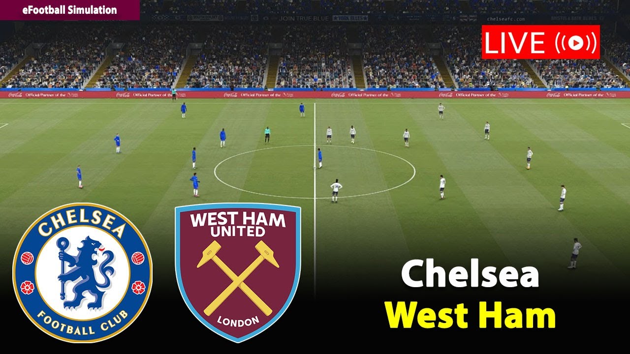 🔴Live- Chelsea vs West Ham | England Premier League 25/26 Match | PES21 Game Simulation