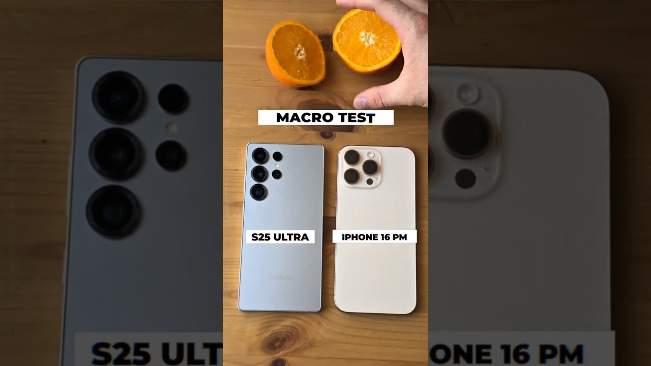 Macro Camera BATTLE! - iPhone 16 Pro Max vs S25 Ultra 🔍📸 iPhone FAILED This?! 😱📸 #iphone  #samsung