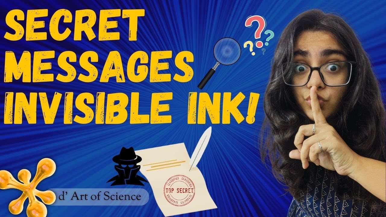 SECRET MESSAGES DIY | Invisible Ink | Spy Science | dArtofScience