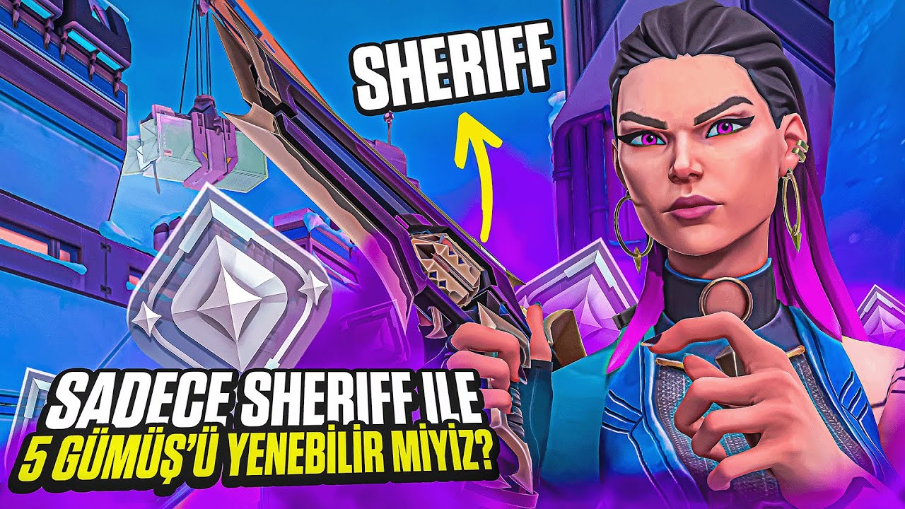 sadece SHERIFF oynayarak 5 GÜMÜŞ'ü YENEBİLİR MİYİZ? (KARŞIYA HİLE GELDİ) | Valorant