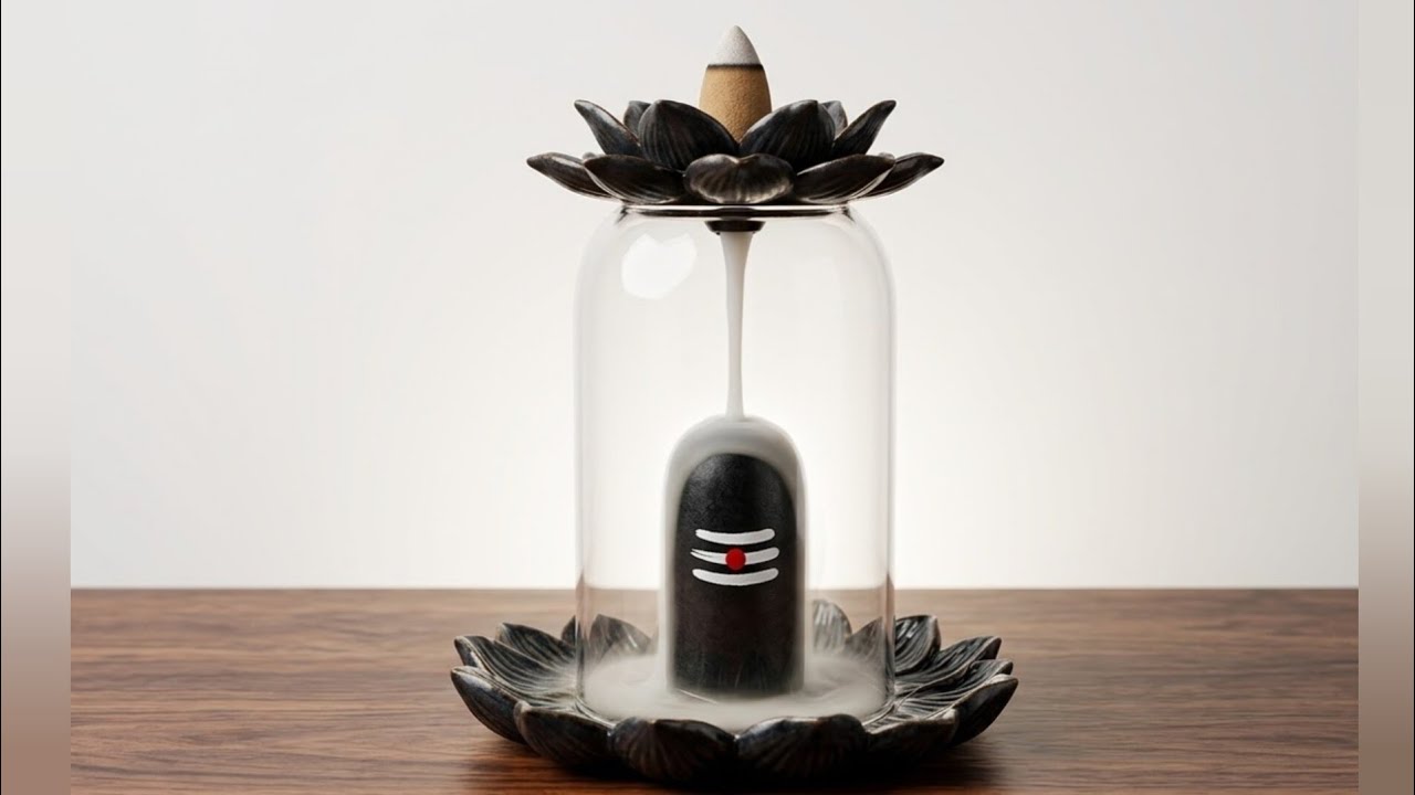 DIY Smoke Fountain Shivling With Clay & Plastic Bottle #Shivling #Fountain #diy #craft #viral #video
