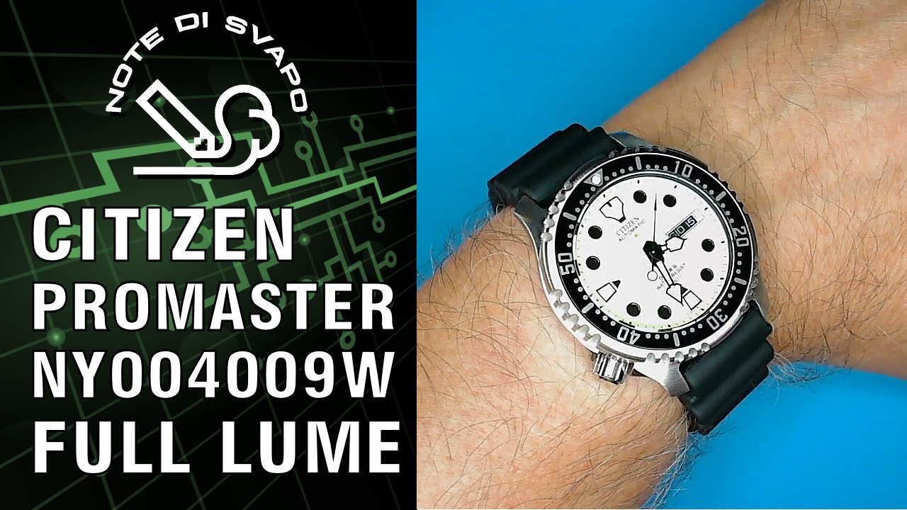Citizen Promaster NY0040-09W full lume