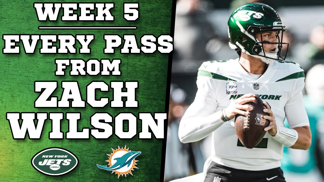 Zach Wilson Highlights - Week 5 - Every Pass vs Dolphins
