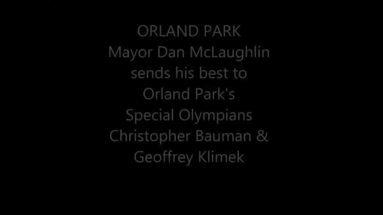 Mayor Dan McLaughlin's Special Olympics Greeting