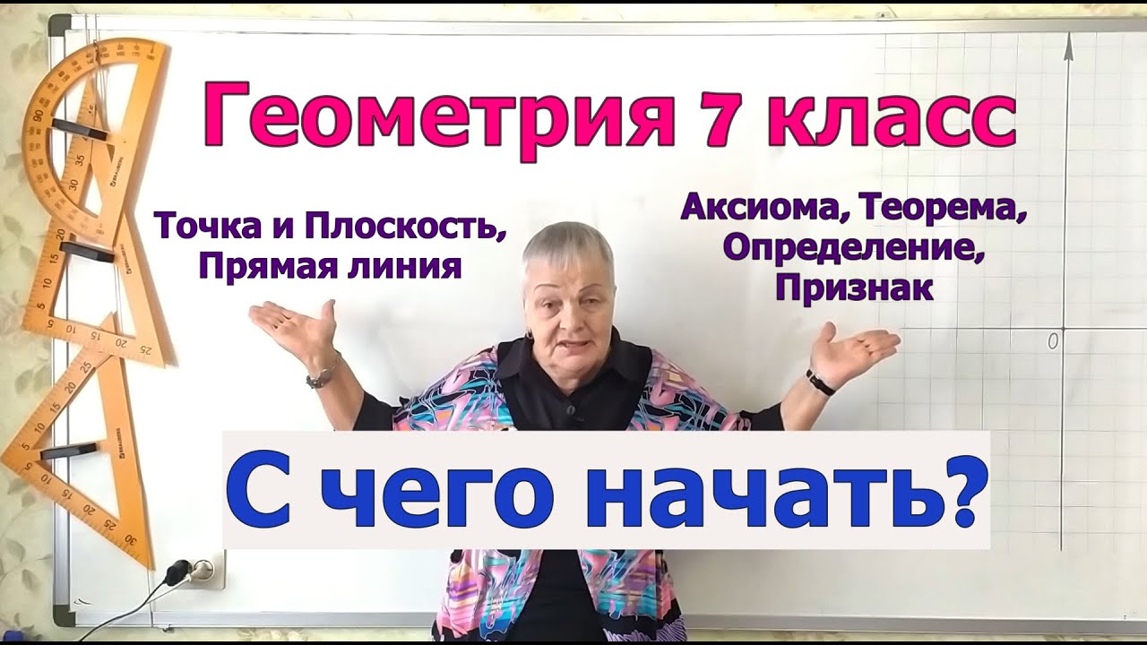 Геометрия 7 класс. Основные понятия и фигуры геометрии. Их компоненты.