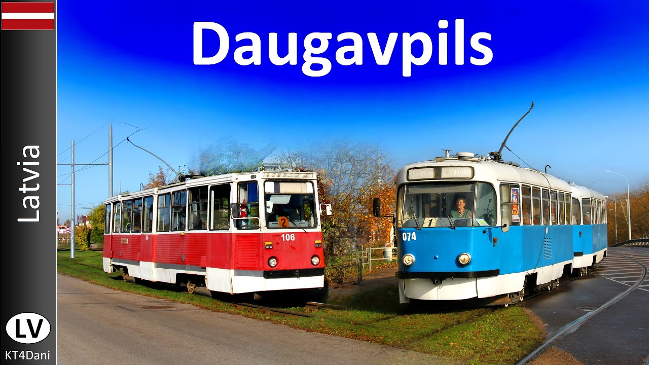 【4K】DAUGAVPILS TRAM  (2022)