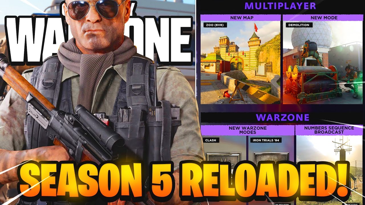 Black Ops Cold War: SEASON 5 RELOADED ROADMAP! (The Numbers Event INTEL, NEW DLC Weapons & MORE!)