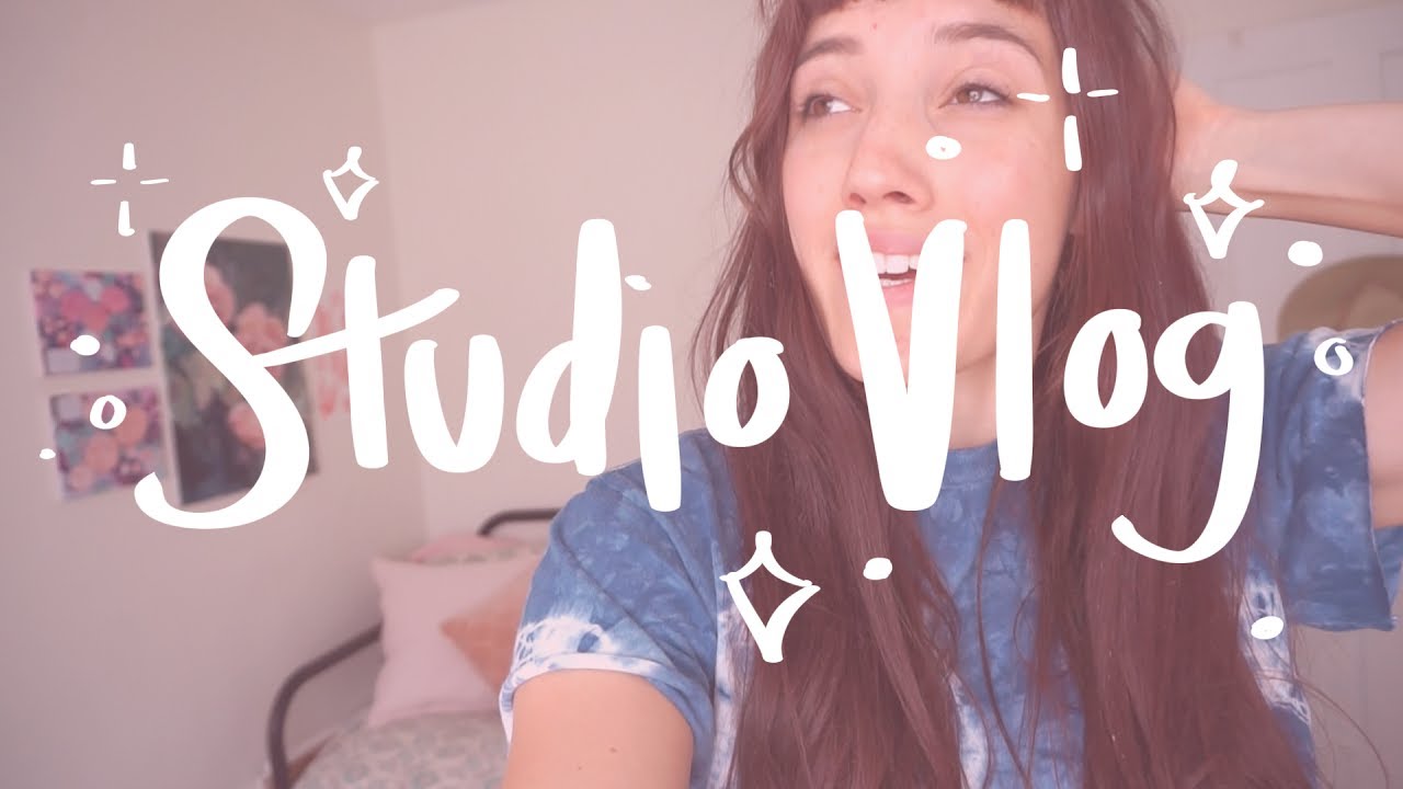 Mini studio vlog / Etsy work / Speed paint