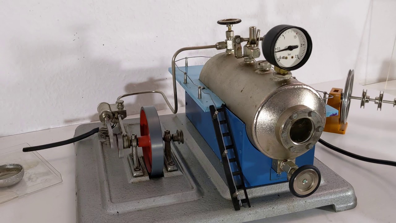 DDR Dampfmaschine von VEB Gaselan Typ DM 1 mit E.K.T/Prefo Werkstatt*Top Rarität* Video