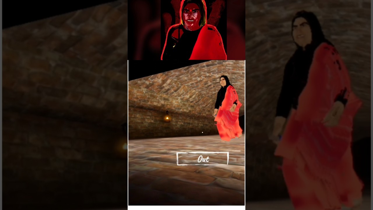 Manjulika as bhootni👻Moye Moye😂|| Manjulika Indian horror game || #shorts #games #horror #horrorgame