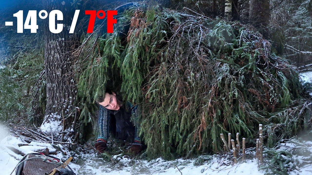 I Found This Shelter in a -14°C WINTER FOREST!❄️ Camping in Freezing Finland @Nordic_Ventures