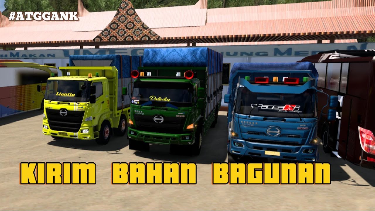 ngirim sembako k pagar alam dari lahat , rombongan ATG euro truck simulator2