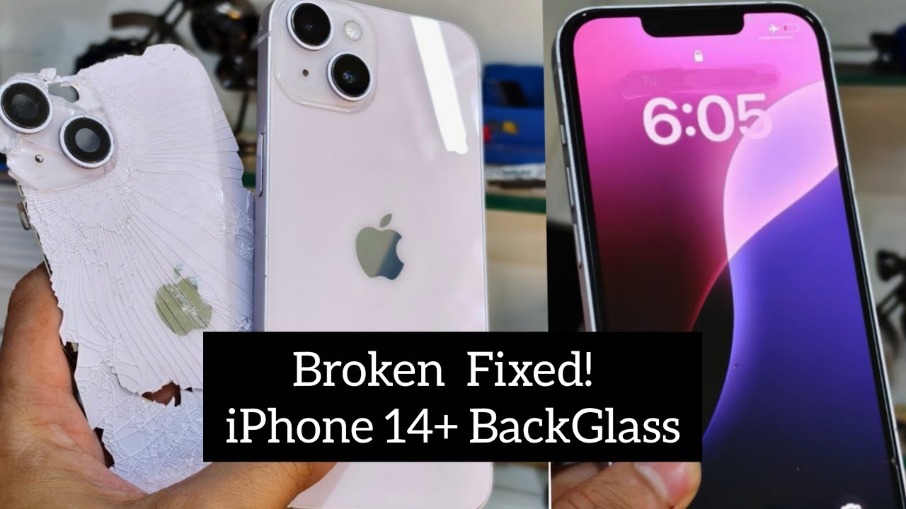 iPhone 14 Plus Back Glass  – Broken to Brand New 😱 | #asmr