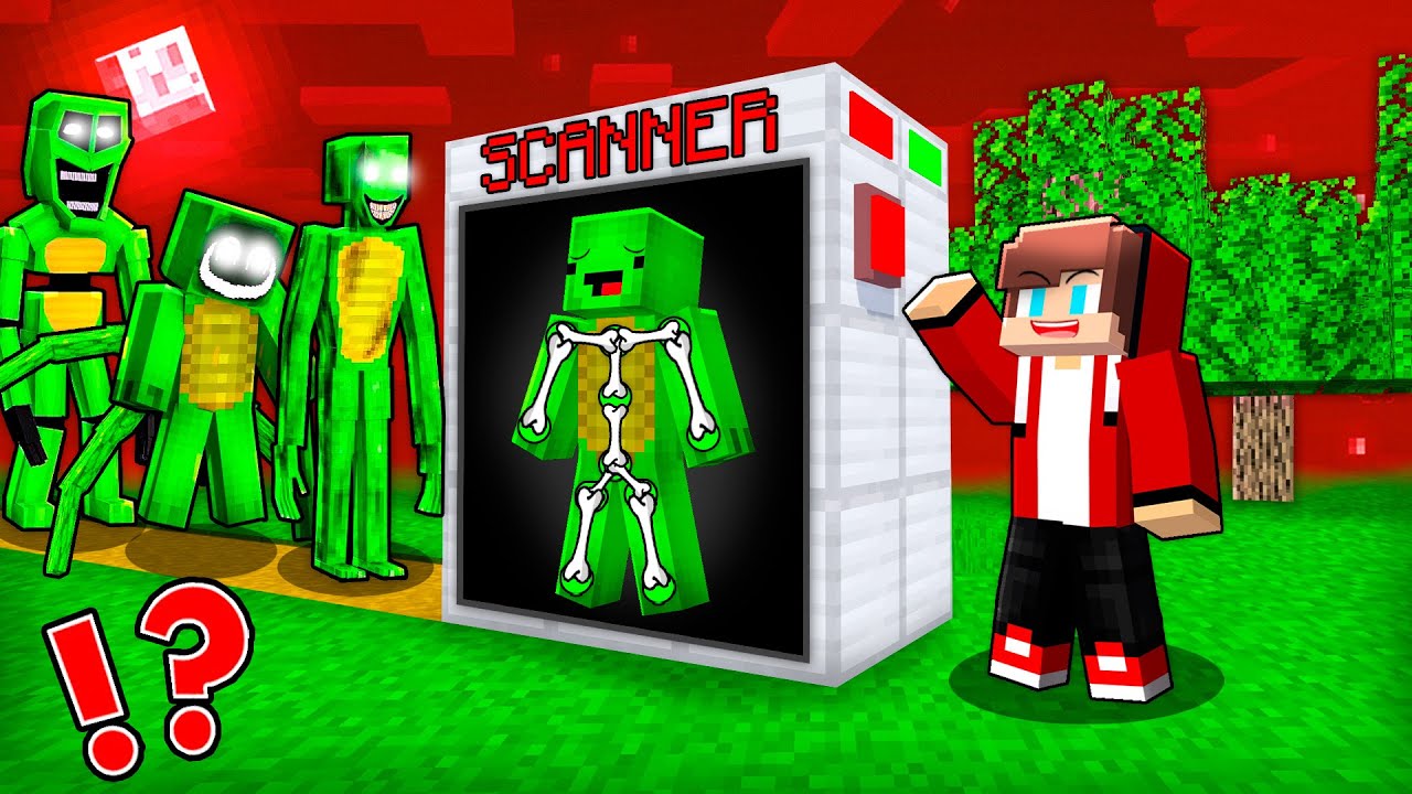 JJ Made X-RAY SCANNER to Find Real Mikey from MIMIC, SPIDER and HORROR Mikey in Minecraft Challenge