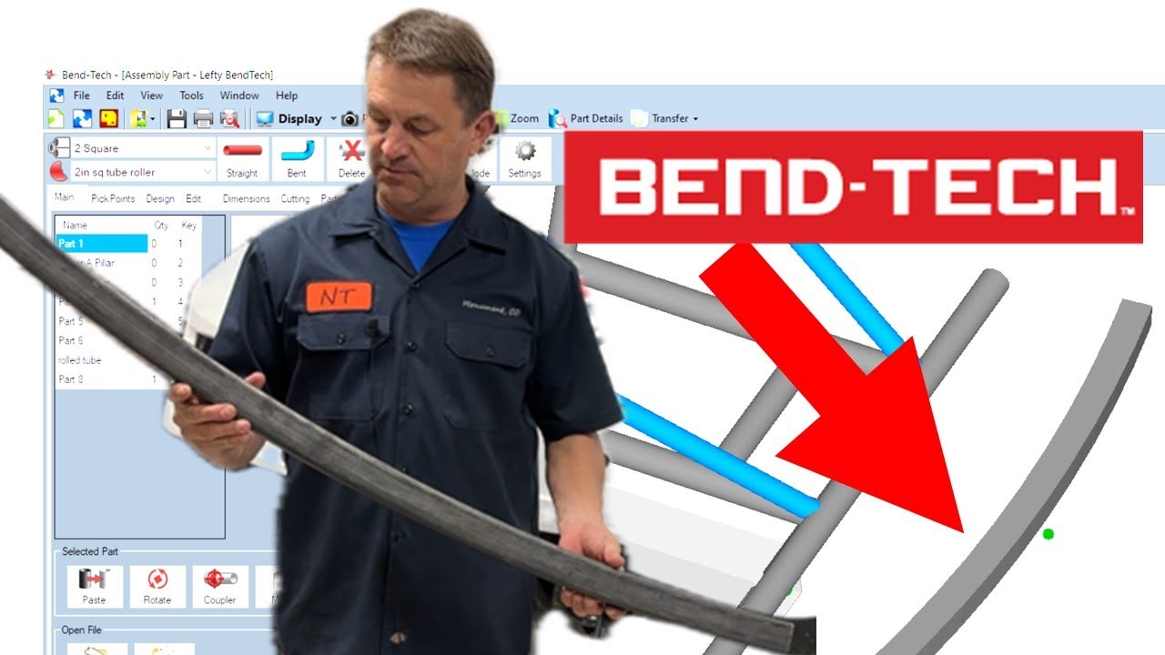 How to put a Large Radius Tube Into BendTech?