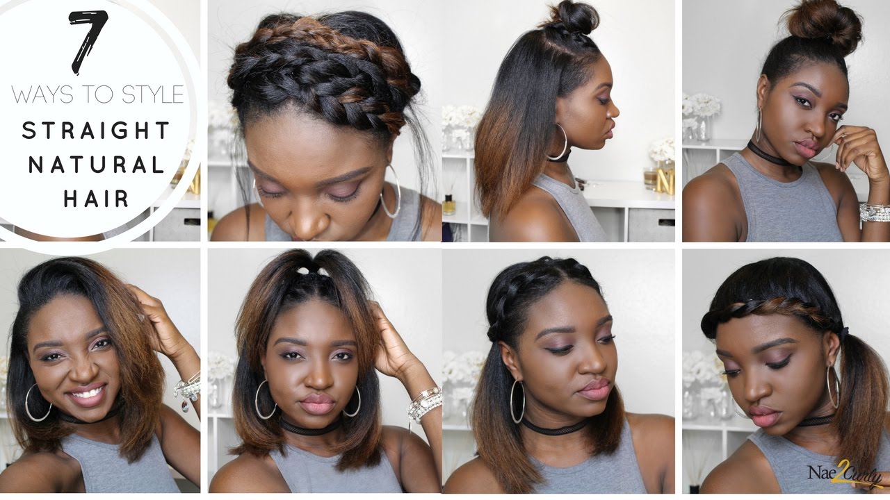 7 Styles for Straight Natural Hair