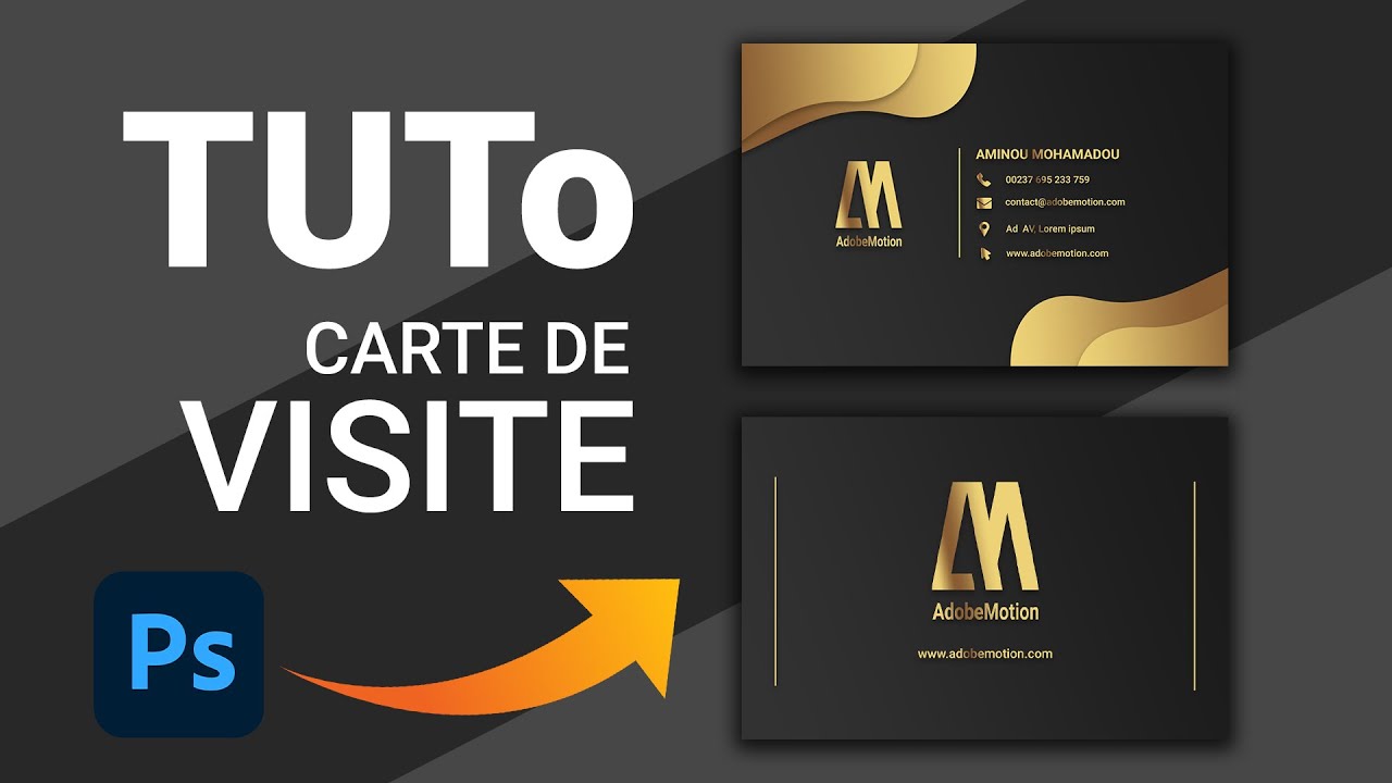 Créer une carte de visite recto verso avec Photoshop CC