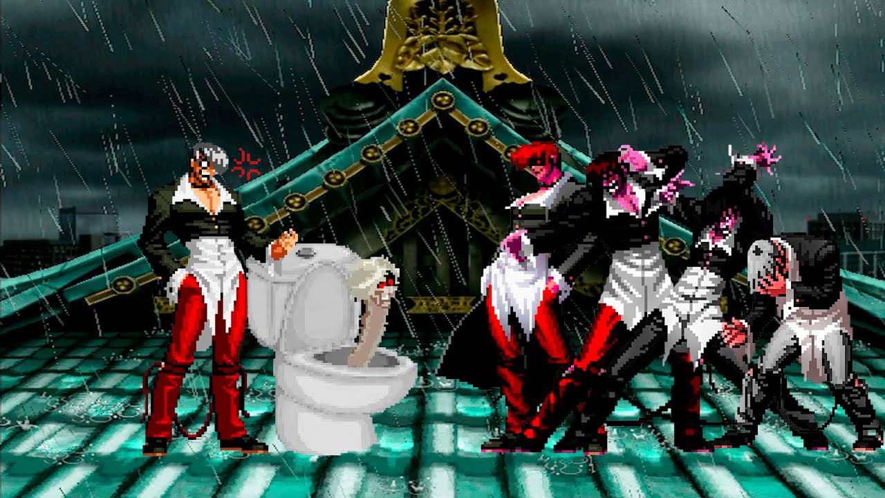 [KOF Mugen] Crazy Iori Skibidi vs Orochi Iori Team